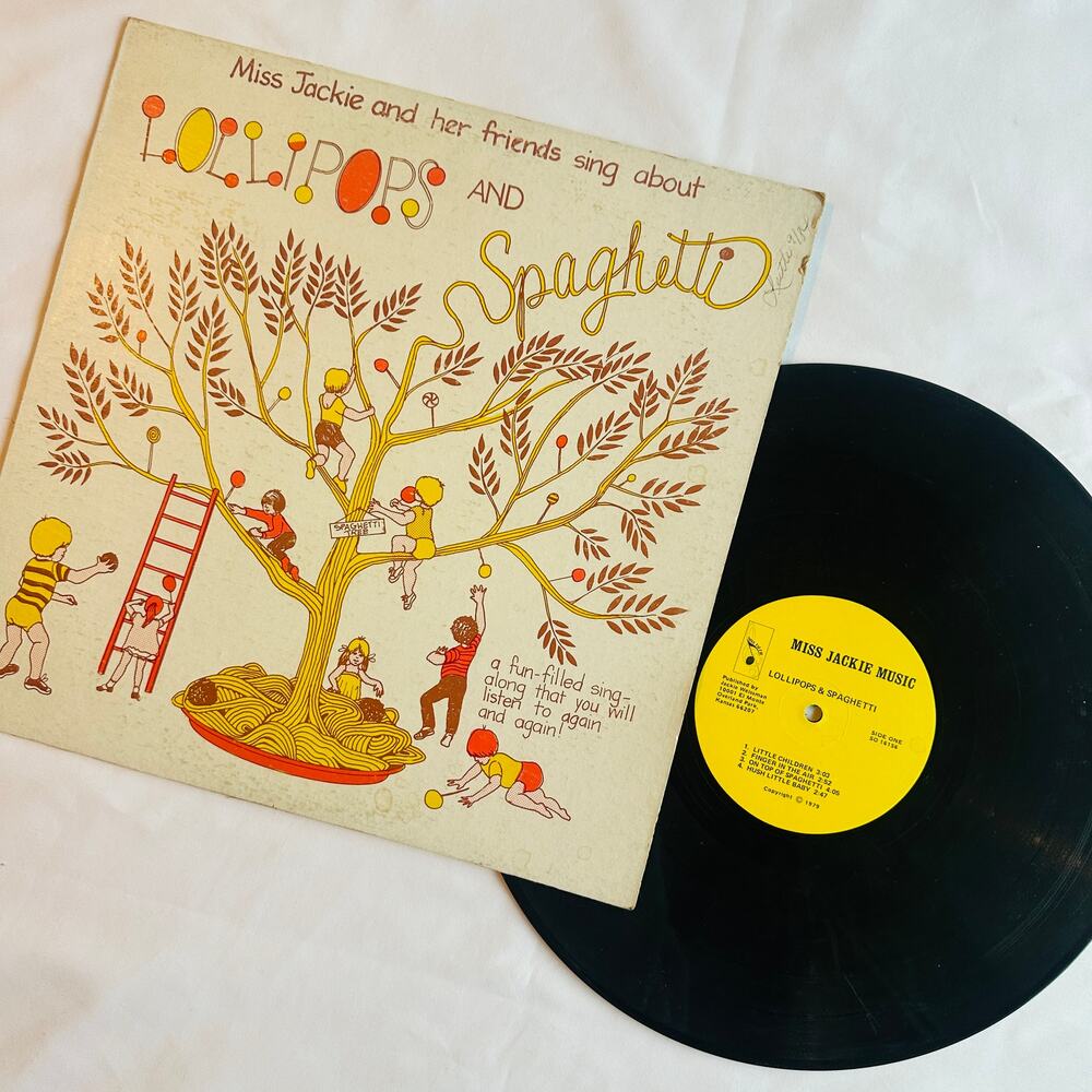 Vintage 1979 Miss Jackie Music & Friends Lolipops And Spaghetti Vinyl Record
